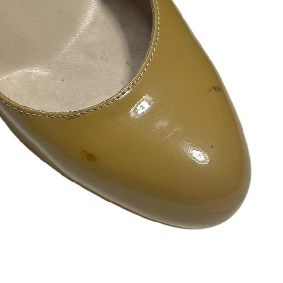 LK Bennet Leather Heels Mustard Yellow High Heels Tan Pumps - Picture 13 of 16